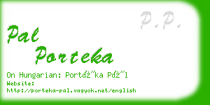 pal porteka business card